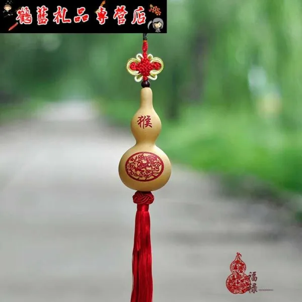 숏 아시아허리 장신구 종이오림 십이 12 띠 페인팅 낙화 공예 자동차 모빌 성원숭이