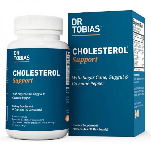 Dr Tobias Cholesterol Support-혈액 동맥 보충제 (60 카운트), 1, 단일상품