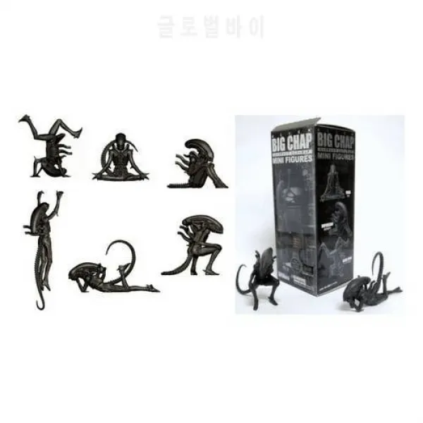 6pcs / 세트 외계인 일상 생활 잠잘다 백일몽 요가 휴식 헤드 스핀 외계인