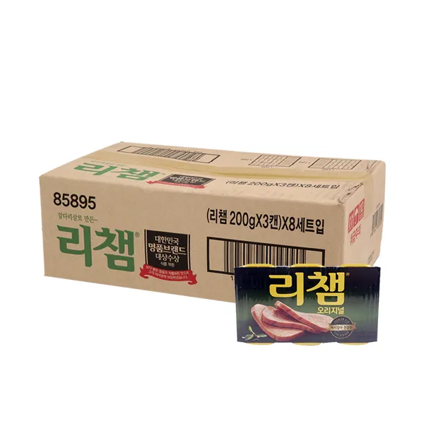 리챔 오리지널 200g 3입 8개 캔 통조림 햄 동원, 단일상품