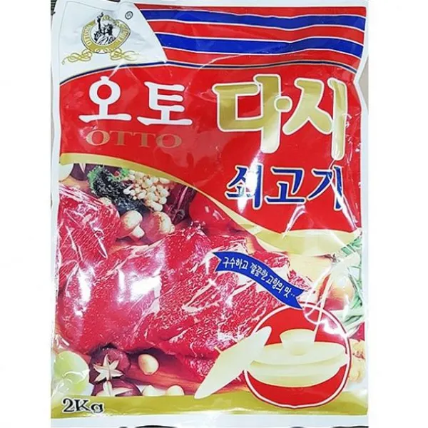 정배마트 오토 복합조미식품 업소용 식자재 쇠고기다시 2kg 1ea 다시다 1