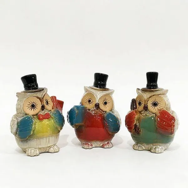 쇼핑은나의길 갓쓴 부엉이 장식소품 17052 조각상 오브제