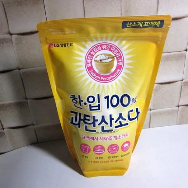 도매365 Lg생활건강 100프로 과탄산소다 1kg 2개 산소계표백제 1