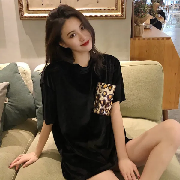 비밀의성 여성복 여름 신상품 와이드 티셔츠 캐주얼