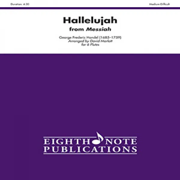Hallelujah (from Messiah): Score Parts (Eighth Note Publications) 할렐루야 (메시아에서) : 악보 및 부분 (8 분 음표 간행, 1