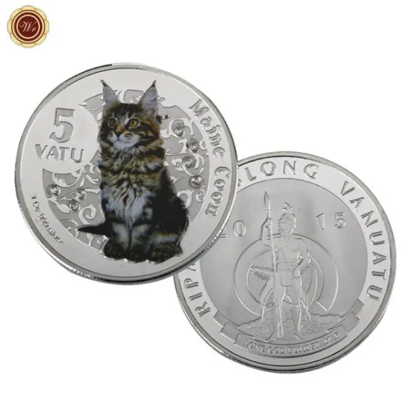 강아지 곰 호주 캥거루 코랄라 실버 도금 동전 동물 과제 동전 기념 코끼리 2 세 동전 복제 선물 24 24