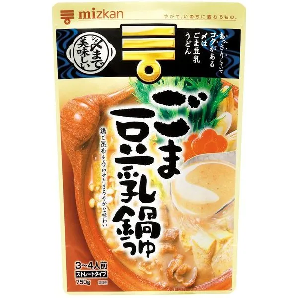 미쯔칸 뒷맛까지 맛있는 참깨 두유 나베 쯔유 750g, 단일옵션