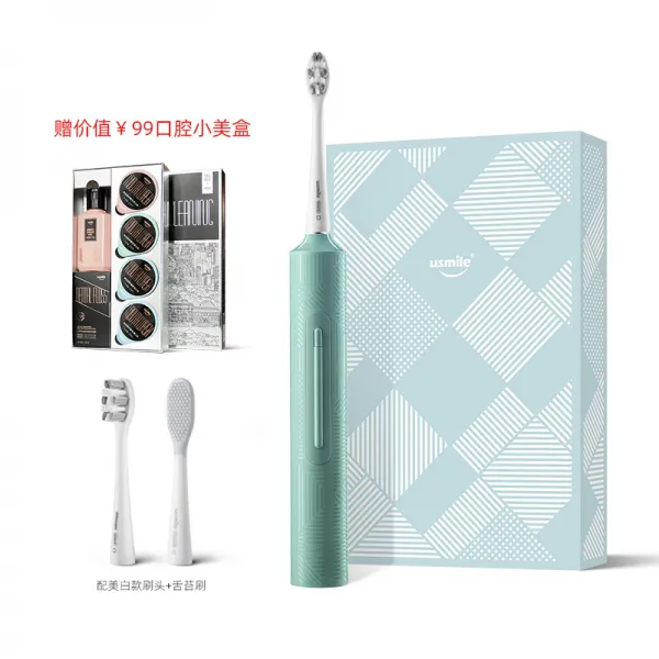 음파전동칫솔모 USMILE 고침 김치를 자극하다 남성 여성 충전식 커플 타입 당 1972980506, 비취색 배합 2개 카모 박쥐 _첩을
