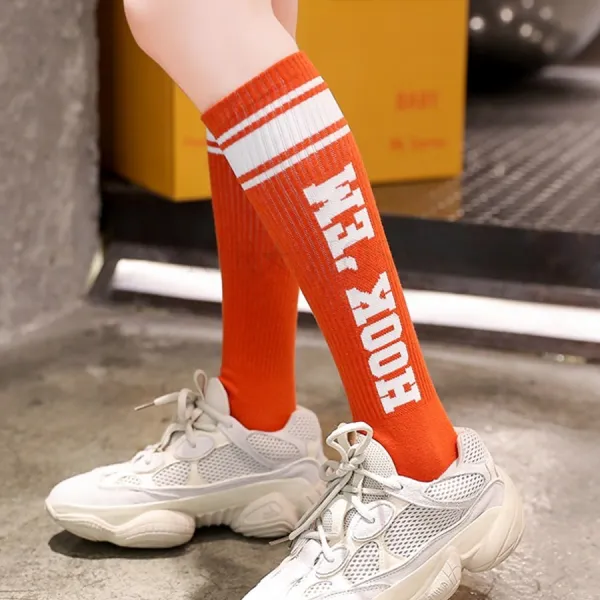 Kirahosi 가을겨울 슬림핏 레터링 홀방 양말 따뜻한 보온 빈티지 심플 디자인 양말 Js 389 Gs 11 E5ua36e