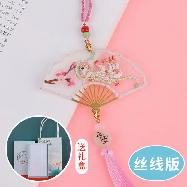 남자 친구 부 차량용 장식 소품 Diy 염낭 핸드메이드 가방 복 자수품 도산 구미 실크실 타입 ，괘승부 ，구