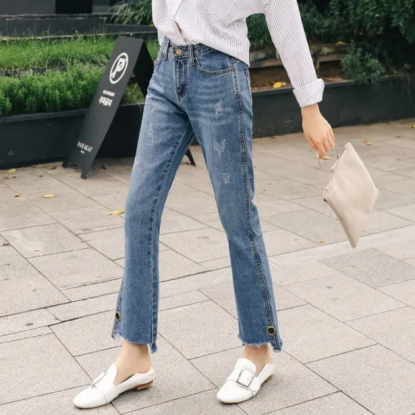 머머다 머머다 여성 봄 스판 부츠컷 청바지 데님팬츠 빅사이즈01 Lyj01 563692086102_exsy