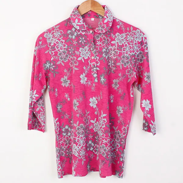 할마마마 오리엔탈꽃티셔츠