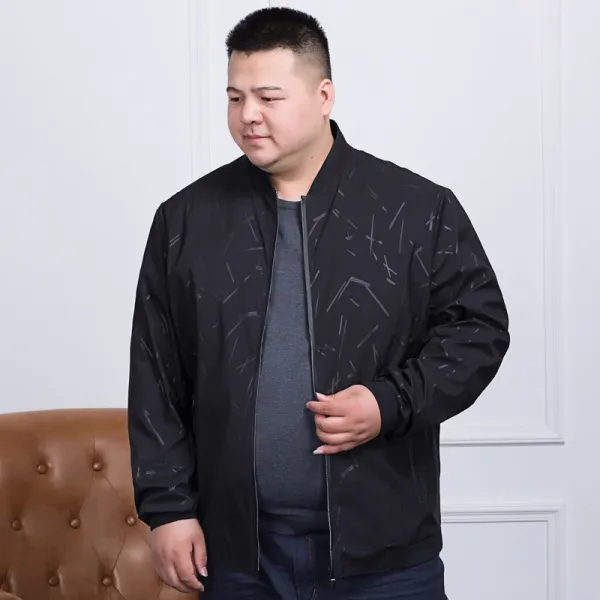 야구재킷코디 바오둔 늑대 봄가을 사이즈늘임 남성마자켓 넥 코트 빅사이즈 뚱보 남상자켓