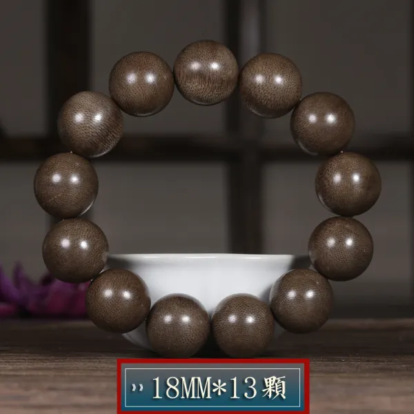 와이유 침향염주 목의당 보진종 해남 고료 침향팔찌 108개 남녀목질 불주팔찌 염, 18mm*13개