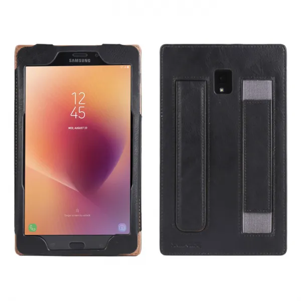 SNAPCASE 갤럭시탭A 8.0 2017 퀵백 후면가죽케이스 SM-T380 T385, 퀵백후면가죽케이스-매트블랙