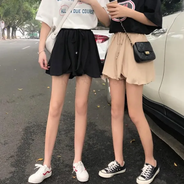 Kirahosi 여성 여름 밴딩 바지 핫팬츠 반바지 29 Z0bgch