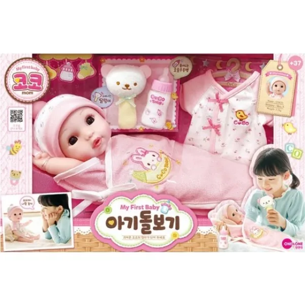 원앤원 코코 아기 돌보기 인형, 혼합색상