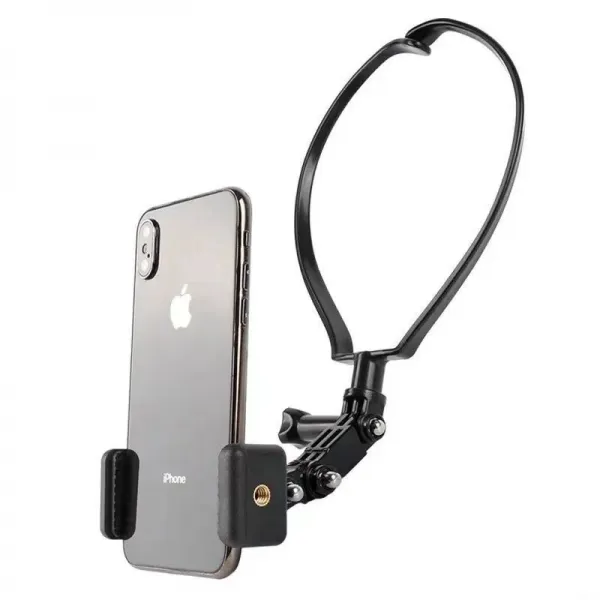 핸드폰 목걸이 거치대 DJIPocket 1/2세대 오스모 눈매포켓 구름대 카메라 액세서리, 롱타입 홀더+핸드폰끼다