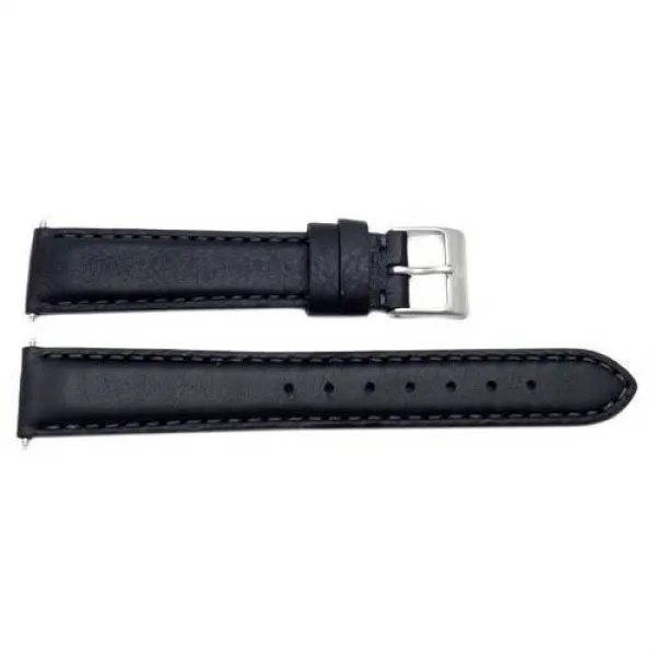 스위스 육군 주둔군 시리즈 블랙 가죽 16mm 시계 밴드 Swiss Army Garrison