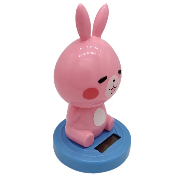 STK태양열 힘 머리 토끼 동물 입 모델 장난감 집, 푸른