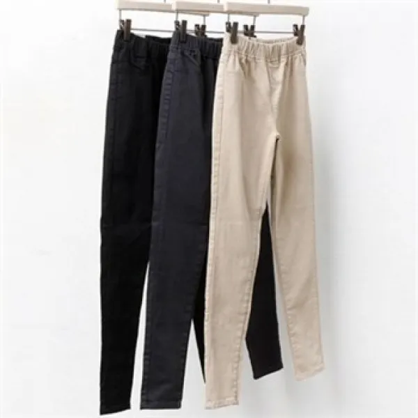 나야홍빅사이즈 데일리 스판 일자 스키니진 미시옷