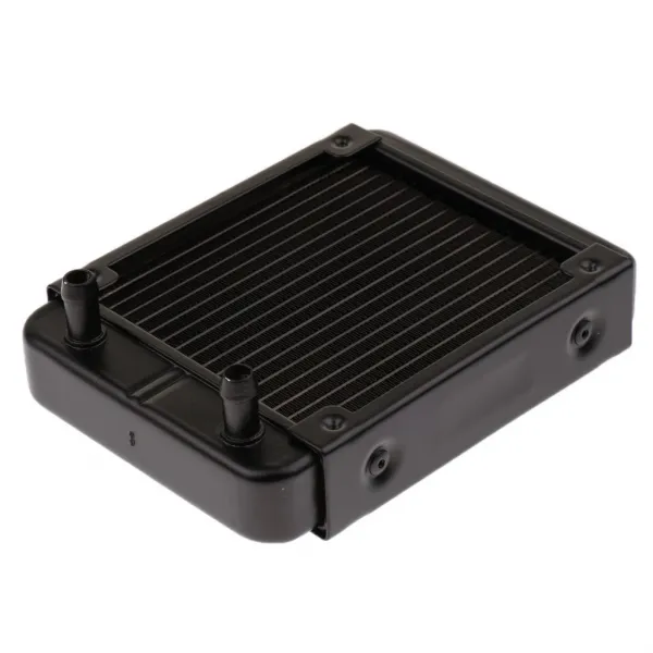 STK알루미늄 방열기 물 열교환 기 cpu 120mm 똑 바른 입을위한 18pipes, 단일상품