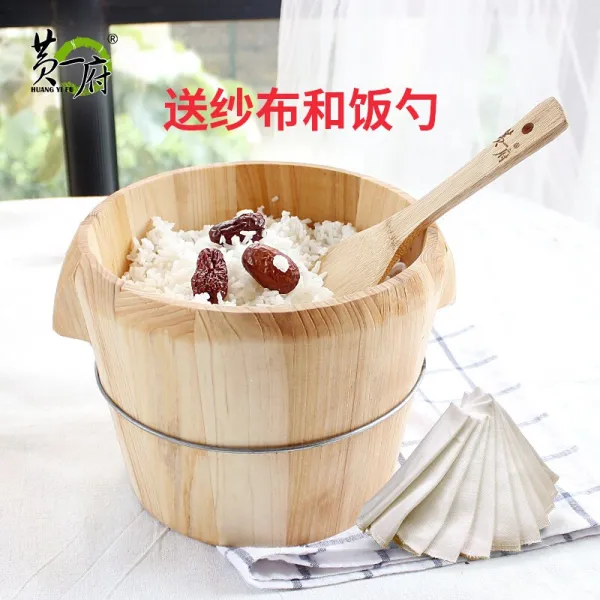 황1부(HUANG YI FU) 삼목제 찜통 죽통 크기 가정용 상용 식당 무교목 밥통 밥통 통밥 30센티미터+나무통 뚜껑, 상세페이지 참조, 상세페이지 참조