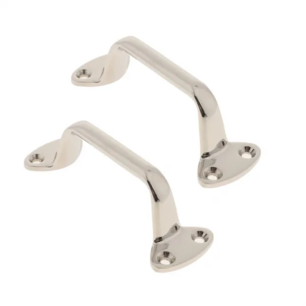 JC RV 요트를 위해 닦는 2pcs 스테인리스 배 손잡이 지주 횡령 손잡이 막대기, As Described