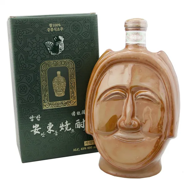 양반 안동소주 3년산 전통주 부네탈45도 600ml 잔1, 1개