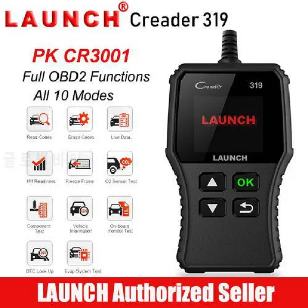 Creader를 시작하십시오 319 OBD2 스캐너 차 결함 부호 독자 자동 OBDII 검