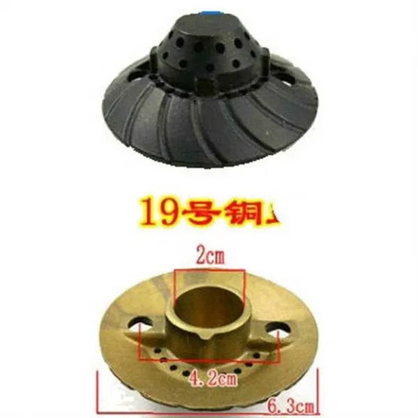 햄그리도그 버너케이스 두꺼운 분화기 맹 취사 도구 에너지절약 가스 메쉬커버 솟다 노염 풀다 식당 솜 안 숏 스카이, 19 번 구리 뚜껑