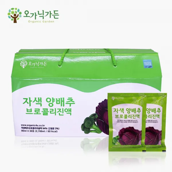 자색양배추브로콜리진액 자색양배추 브로콜리진액90ml 30포 통양배추 양배추칼로리 양배추즙 양배추갈아마시기 양배추쥬스 양배추분말 위양배추환 양배추가루 위건강양배추 위염에좋은음식 항산화에도움 오늘도술 내일도술, 4세트, 2700ml