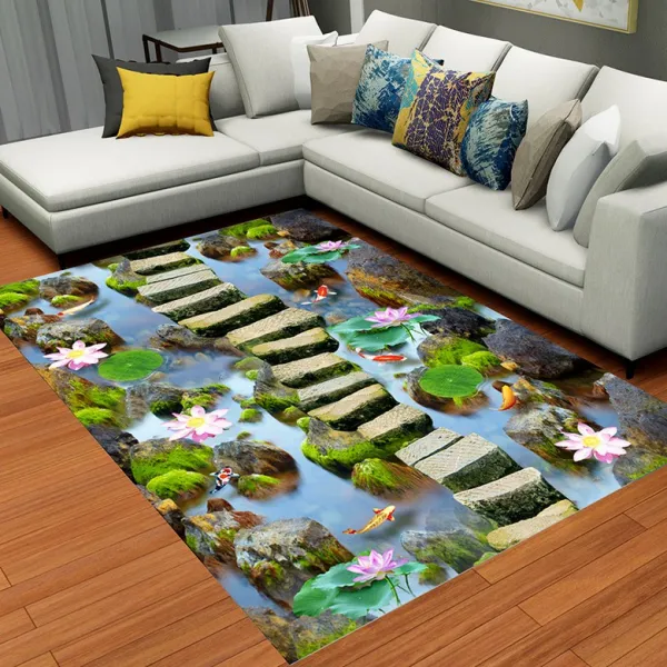 노른자(egg yolk) 거실러그카페트 거실용카펫트 골드벨벳 모즈 심플 티테이블 침실 만 깔다 침대가장자리 노르딕 홈실, 몽환 돌길 （골드벨벳 ）