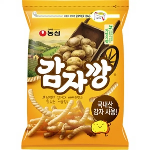 농심 감자깡 대 250g 8개 수입과자/대용량과자/간식/인간사료/봉지과자/과자세트/초코과자/쌀과자/사무실간식/새우깡, 단일 수량, 단일 구성품