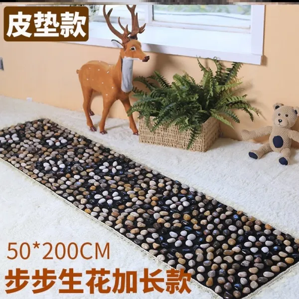 발지압 마노석 발받침 자갈 발바닥 맛사지패드 판가정용 경혈 발맛사지 지압매트 가정용 기본 T07 C53 50*200cm한걸음한걸음 생화 더길어진타입