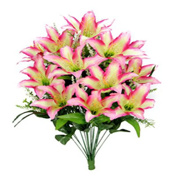 Admired By Nature Gpb5316 Bt Tip 24 Stems Lily Heather Foliage Velvet Piece 자연으로 경탄 Gpb5316 Bt 팁 24 1