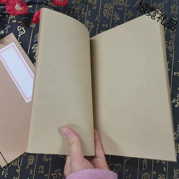 고풍 선장본 모조 고서 고전 중국 풍 베끼다 공책 국학 복고 개성 소 가죽 종이 베끼다 종이 창의 수직본 베끼다 문예 수공 일기 본문 황피 소 가죽 순수 공백