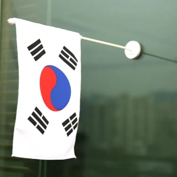 거치대가 필요없는 큐방형 일체형 태극기, 1개