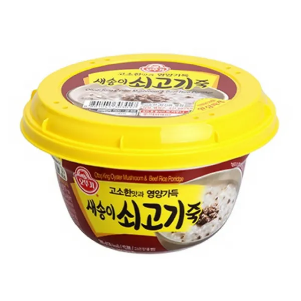 194 하얀구름 / 좋은재료 오뚜기 새송이 쇠고기죽 285g 1개 간편식 모닝죽 오뚜기죽 즉석죽 단일 수량