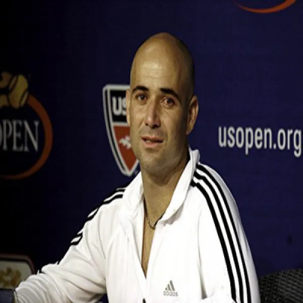 Andgre Agassi at a press conference Photo Print (10 x 8) 기자 회견에서 Andgre Agassi 사진 인쇄 (10 x 8), 1
