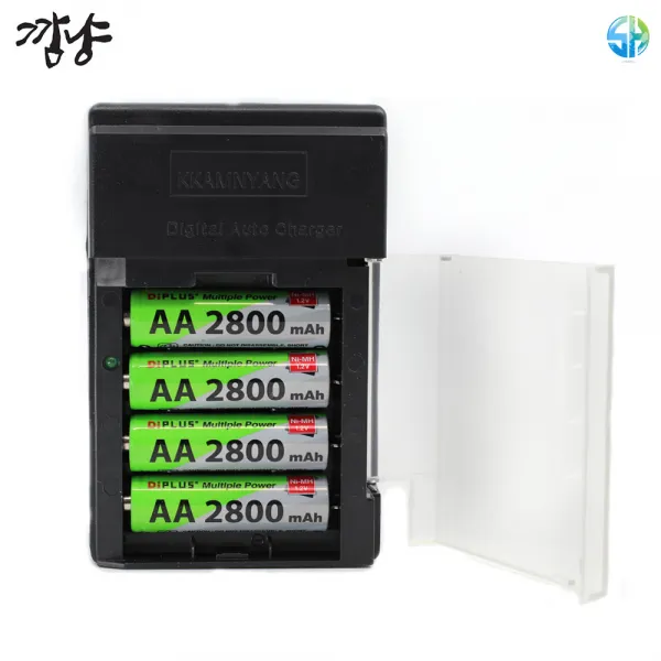 충전기+AA충전지 4알세트 Ni-MH 충전건전지, 깜냥충전기(K-16)+AA 2800mAh(4알)