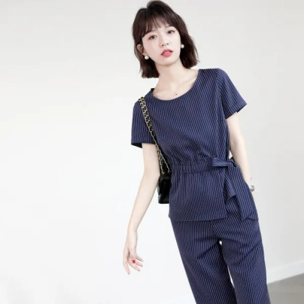 하이 단 위치 여성 의 오피스 입는 방법 원 지성이 세련되다 스트레이트핏 일자 캐주얼바지