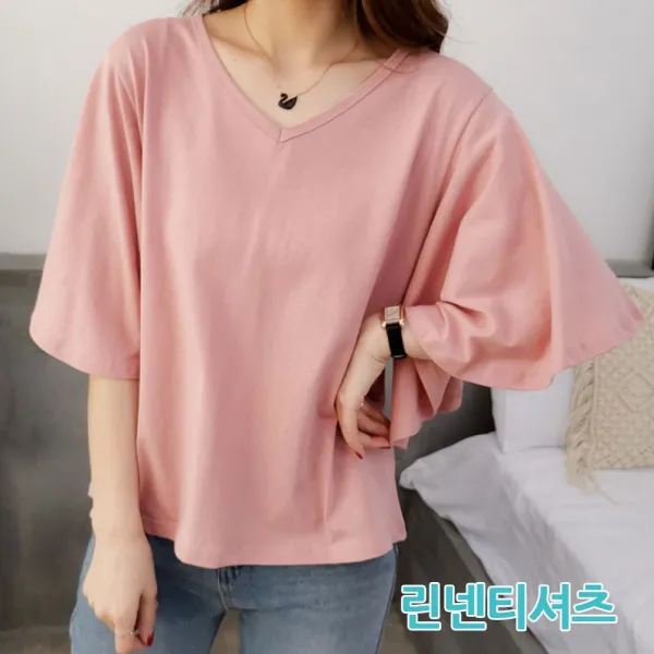 Joyce Shop 오래달리기 마 린넨티셔츠 여름 여성 티셔츠 반팔티셔츠 기본티셔츠 루즈핏 박스티 오버핏 반팔