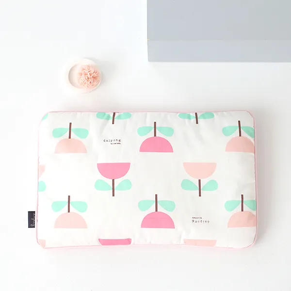  달퐁 심플플라워좁쌀베개 색상:핑크