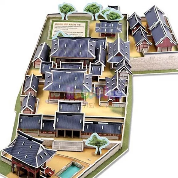 3d입체퍼즐 남한산성행궁 유아동학습 도서 집중력 미디어 뜯어만드는세상 종이 스콜라스