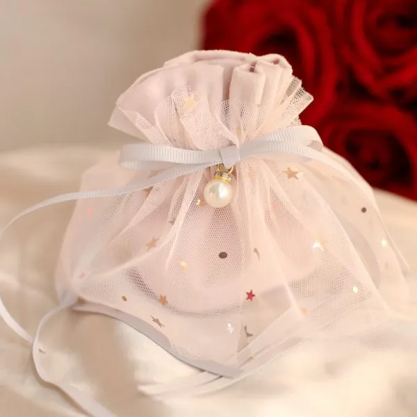 유러피안 벨벳 보케이스 결혼식이 독창적 퀄리티 캔디 사탕 선물 룩 빈 갑 천주머니 발레 핑크 _진주 _스윙 스몰자 （현물발행 판매 ）