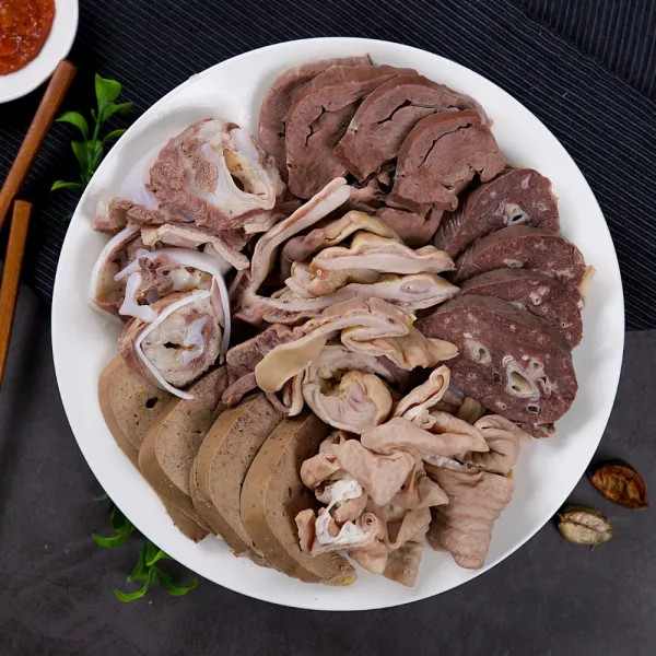 금빛찬 강대감 순대 돼지 내장 부속 7종 담백한 간 허파 염통 오소리감투 소창, 꼬불창