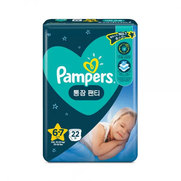 팸퍼스 통잠팬티 6단계 점보 22매 1팩
