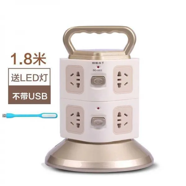 전원 밴드스위치 가정용 다공 멀티탭 다항 접선판 널판자 좌석을 꺾다 어탭터, 없음 usb 8 꽂다 위치 2층 （1