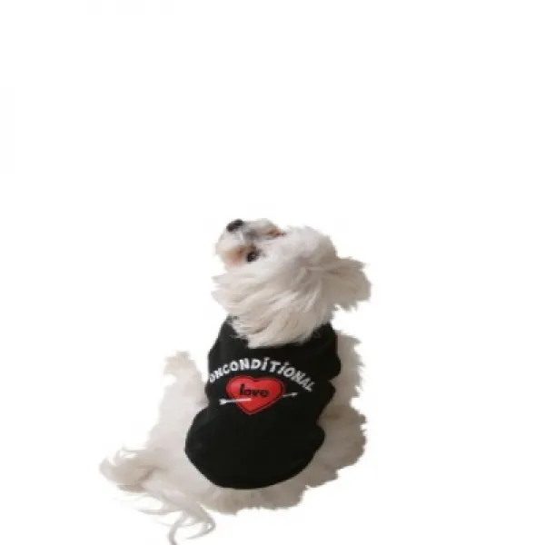Ruff Ruff and Meow Dog Tank Top Unconditional Love Black Medium Ruff Ruff와 Meow Dog 탱크 탑 무조건적인 사, null세트